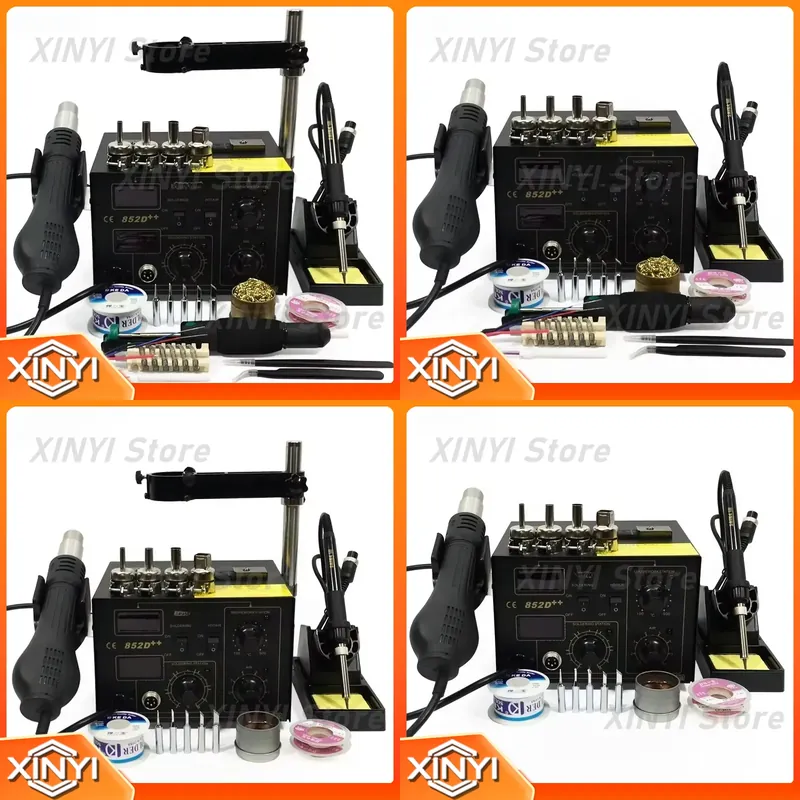 Smd Rework Station Hot Air Soldering 2 In 1 - Estación de Retrabajo SMD 2 en