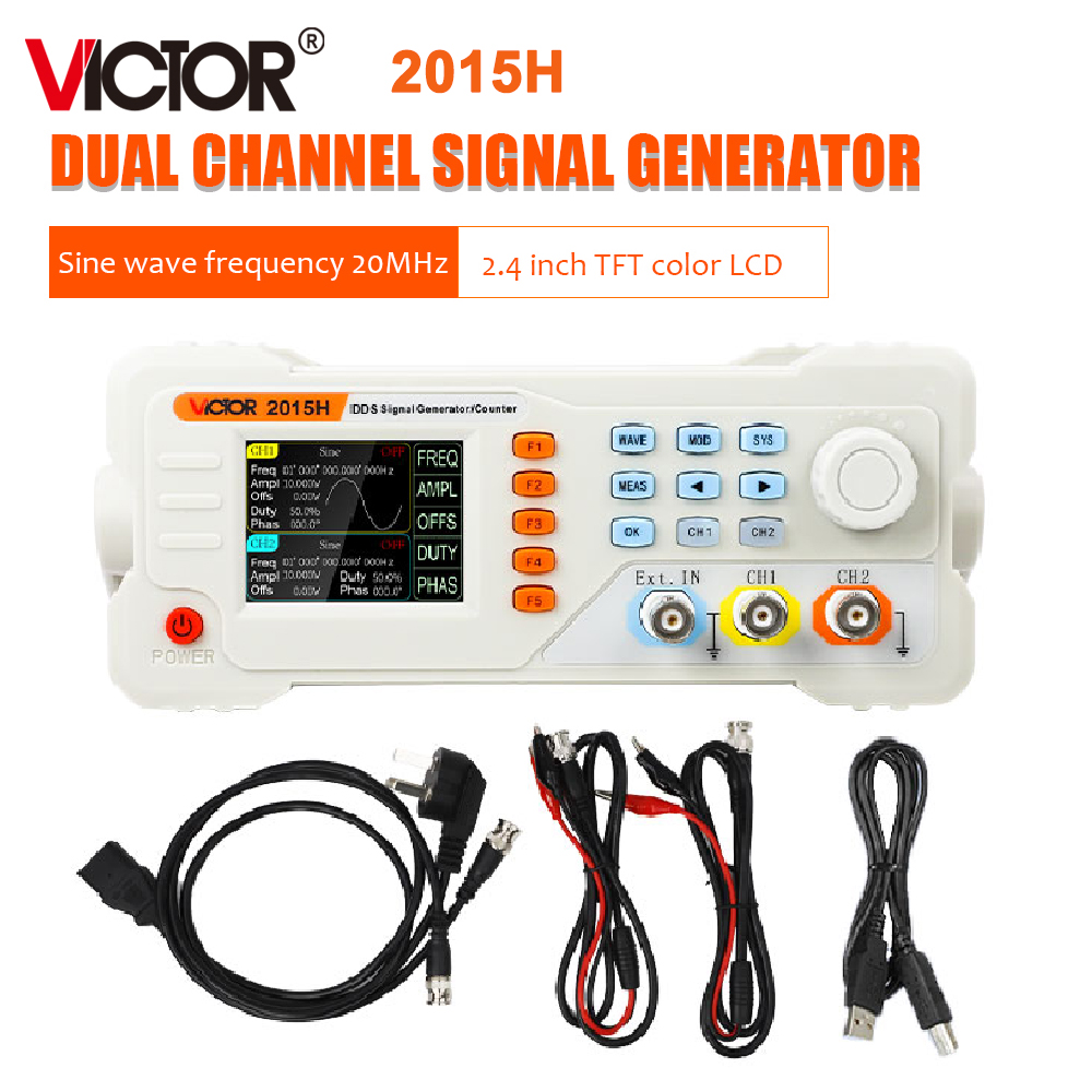 Dual Channel Arbitrary Waveform Function Generator 60Mhz - RuoShui 2015H 2040H 2060H Generador de