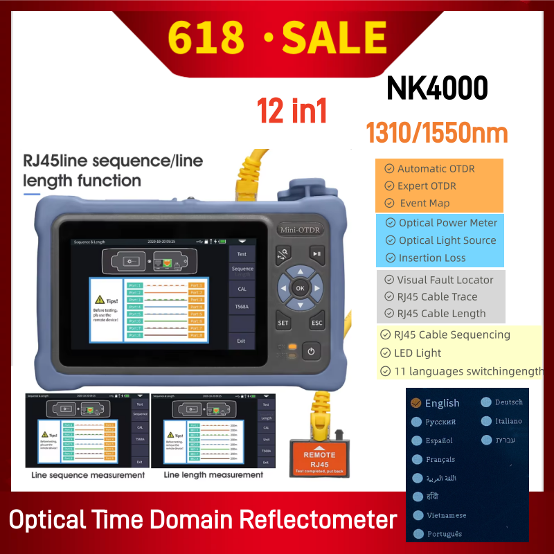 MINI OTDR 1310/1550nm 26/24dB  - Optical Time Domain Reflectometer Otdr 1310 1550Nm reseña y precio