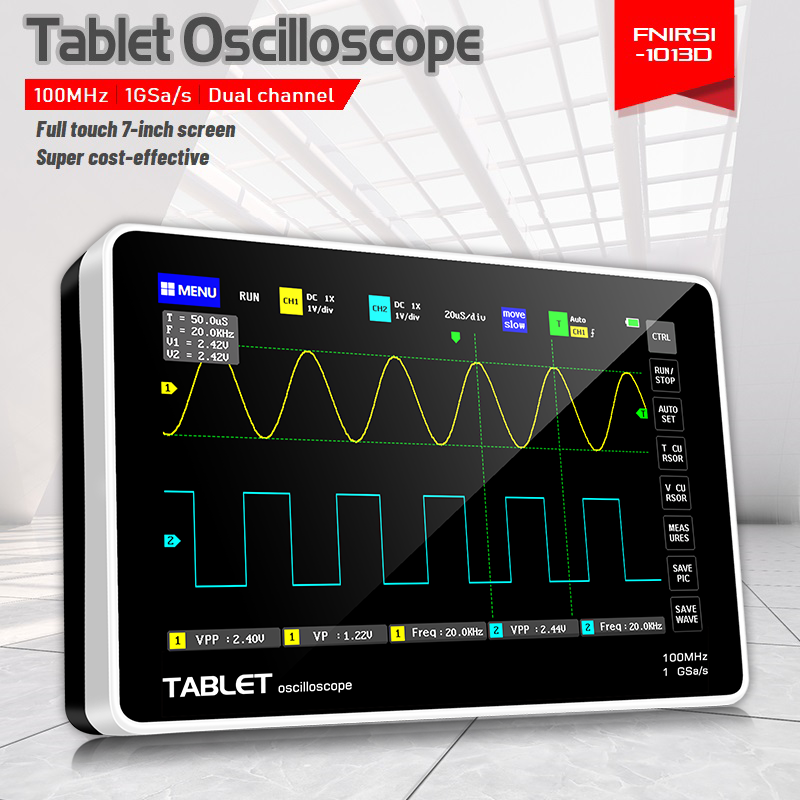 Osciloscopio de Tableta de Dob - Handheld Tablet Oscilloscope Touchscreen 100Mhz reseña y precio