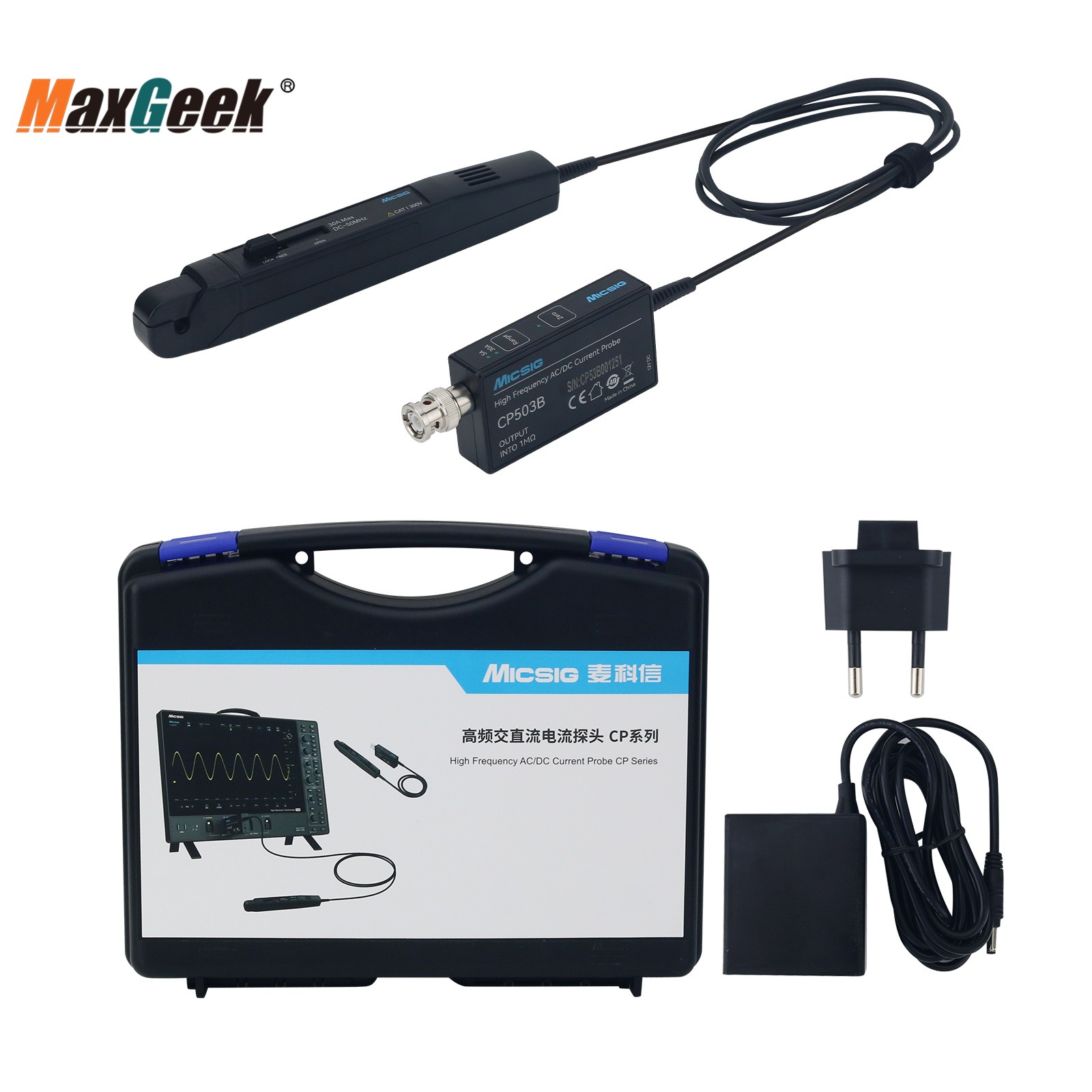 Micsig sondas de corriente CA/ - Current Probe Ac Dc 50Mhz Oscilloscope reseña y precio